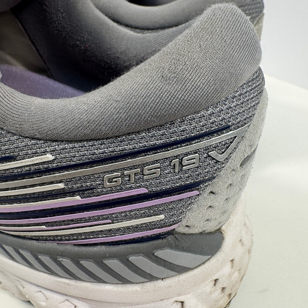 Brooks Adrenaline GTS Women's Running Shoes Gray Purple Cushioned Size 12 - Picture 4 of 14